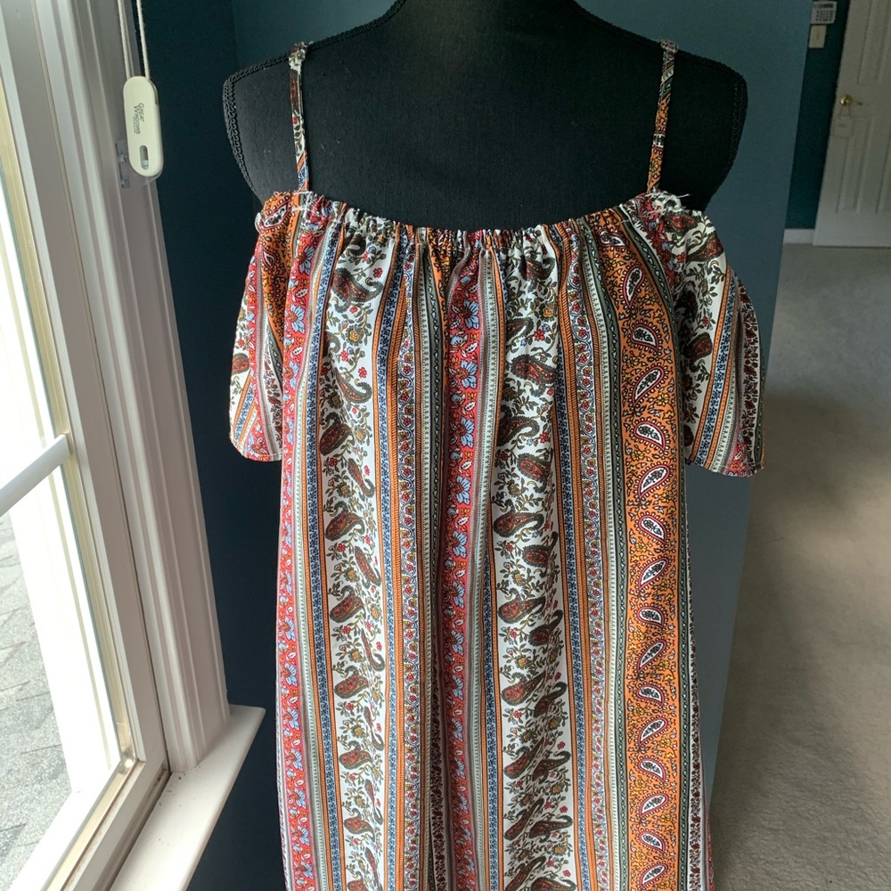 Short colorful  summer dress